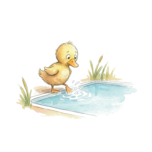 Flosse bei Level 1 Wassergewöhnung