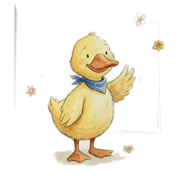 Flosse winkt dir freundlich zu