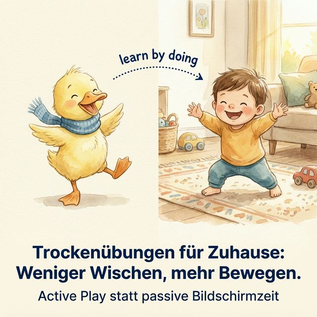 Kleine Flosse App — Aktive Lektion mit Kind