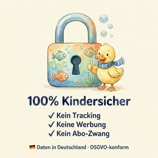 Kleine Flosse App — Badges und Fortschrittsanzeige